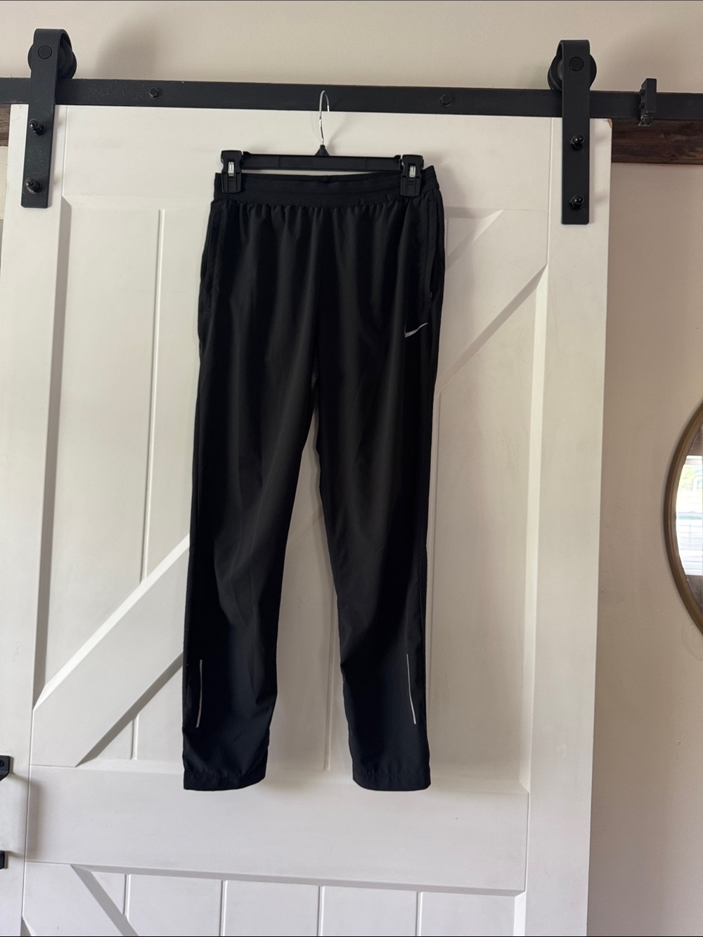 Nike Black Reflective-Trim Training Joggers